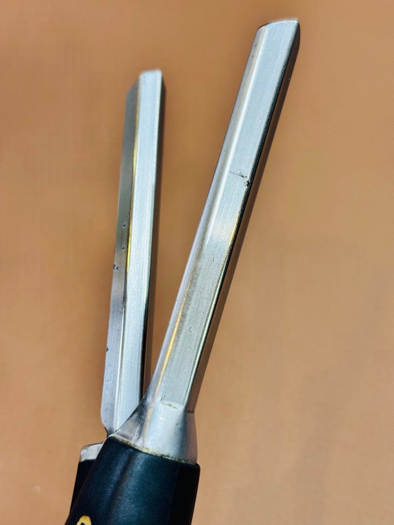 美品　LENZ α-8レンツアイロン クシ目　5角8㎜　理容アイロン