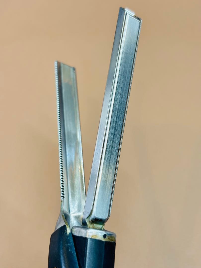 美品　LENZ α-8レンツアイロン クシ目　5角8㎜　理容アイロン