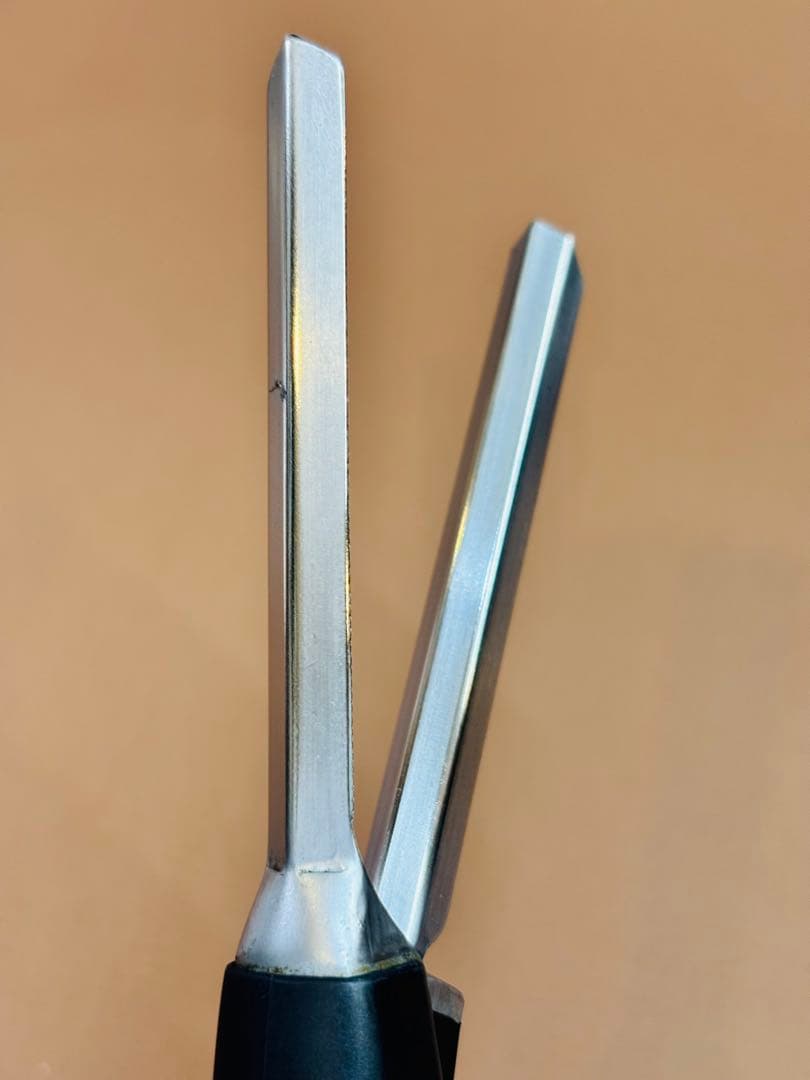 美品　LENZ α-8レンツアイロン クシ目　5角8㎜　理容アイロン