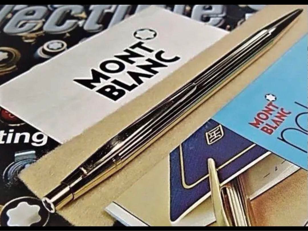 モンブラン　ペンシル★金運を呼ぶ黄金色！総金張り稀少なノブレスNo1547鉛筆