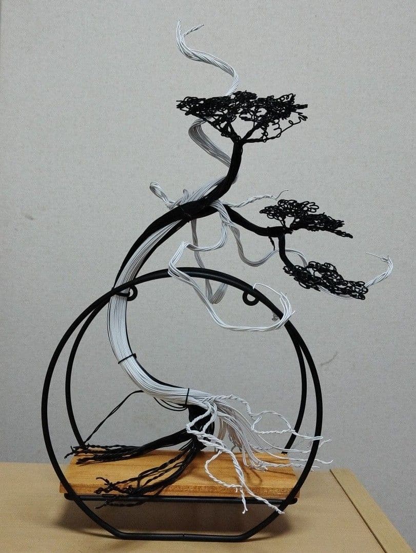 針金盆栽