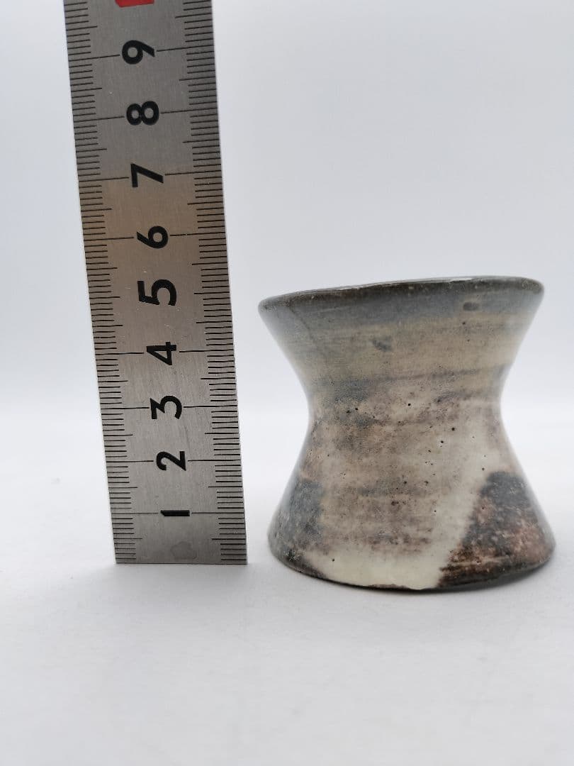 d198 蓋置 萩 千切　14代板倉新兵衛 木箱 茶道具 古物