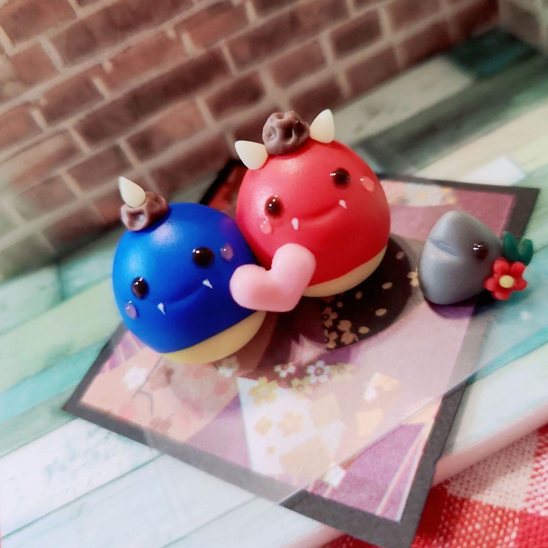 節分☆赤鬼&青鬼　イワシさんも♡