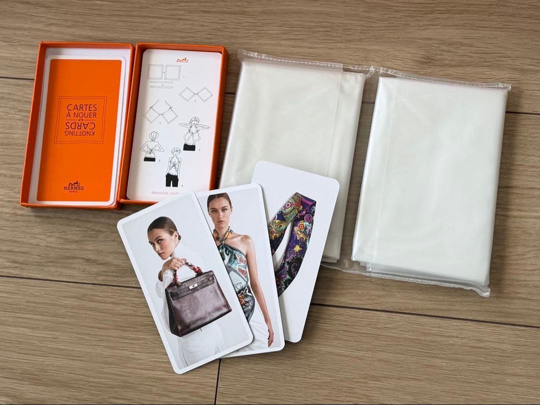 HERMES エルメス オレンジ ギフト箱 9個セット ノッティングカード付き