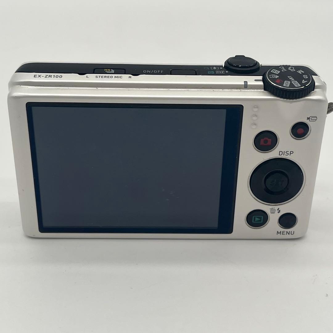 CASIO EXILIM EX-ZR100 ホワイト ジャンク品 デジカメ