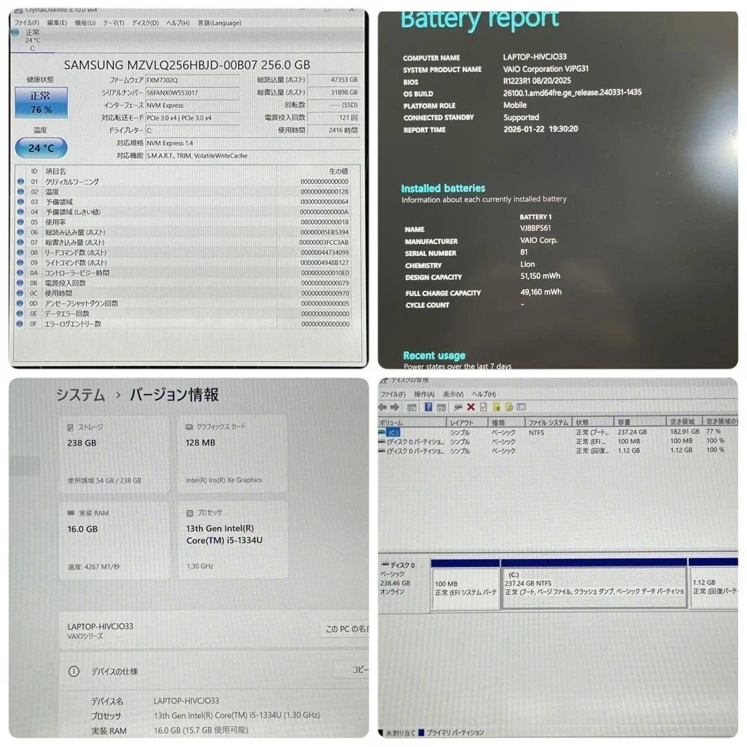 高スペック Pro PG i5 16GB SSD 256GB