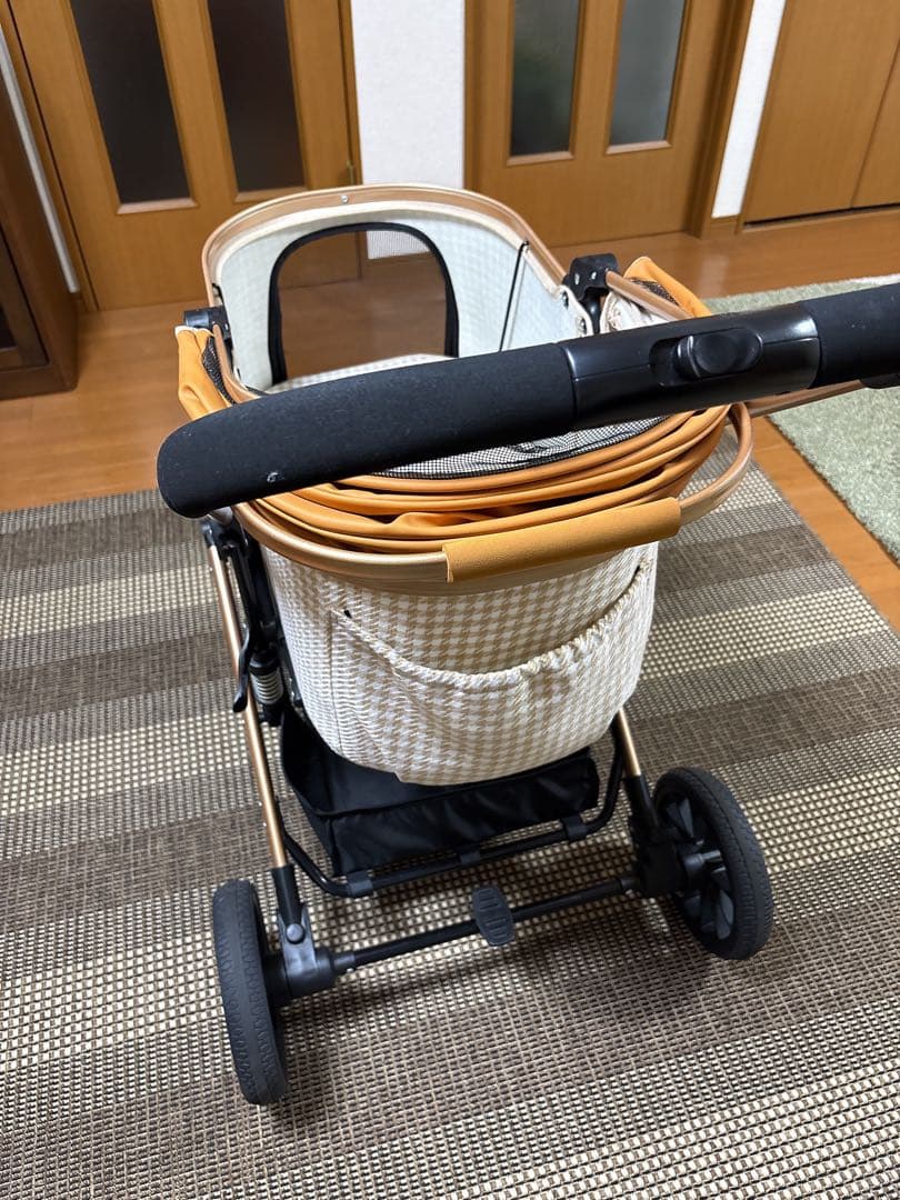 ペットカート　千鳥格子柄　分離型