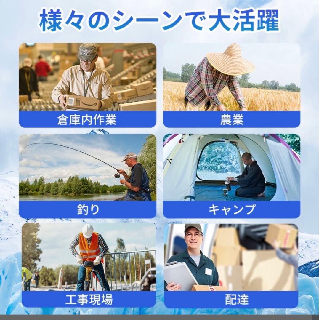 24V 空調服用ファン　バッテリーセット　大風量　PSE認証済