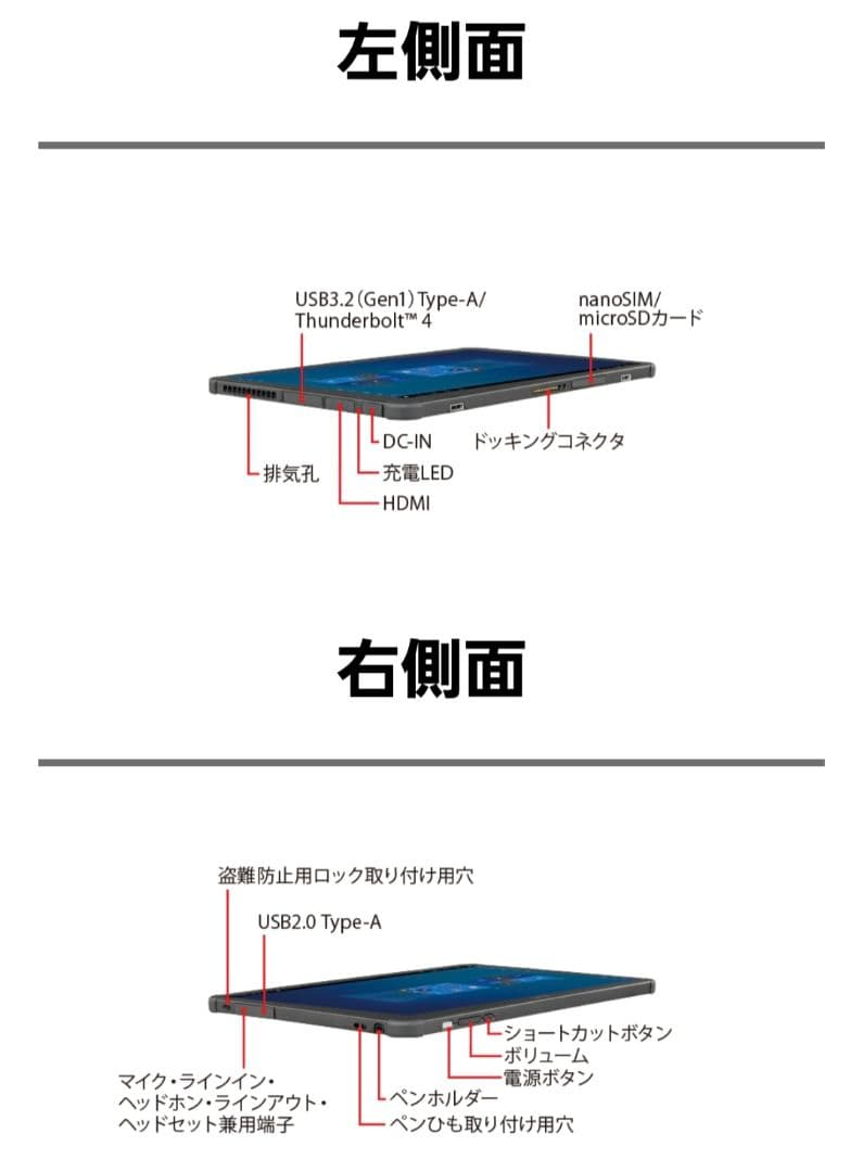 【高年式・バッテリー極良好】ARROWS Tab Q7311/FB 11世代i5