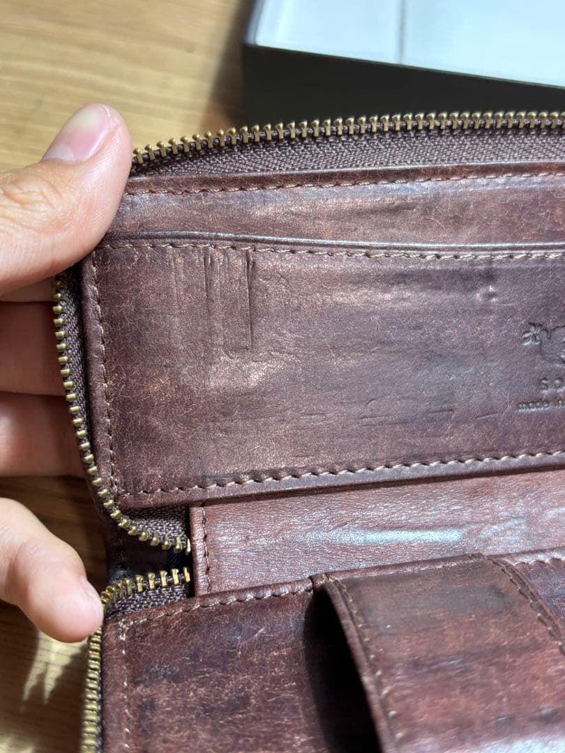 sot BOXペンケースキャメルプエブロ sot ラウンドジッペンケースプエブロ