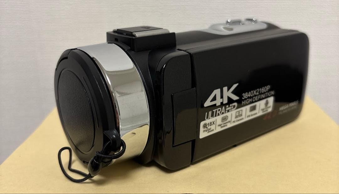 4Kビデオカメラ 44MP IRナイトビジョン バッテリー2個