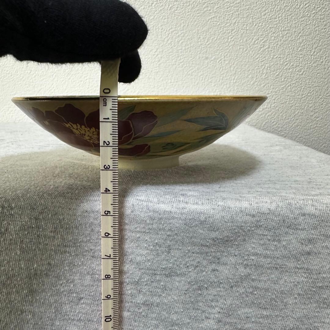 【美品】京焼 桑野睦子 抹茶茶碗コレクション 御所の花 7月 牡丹の花
