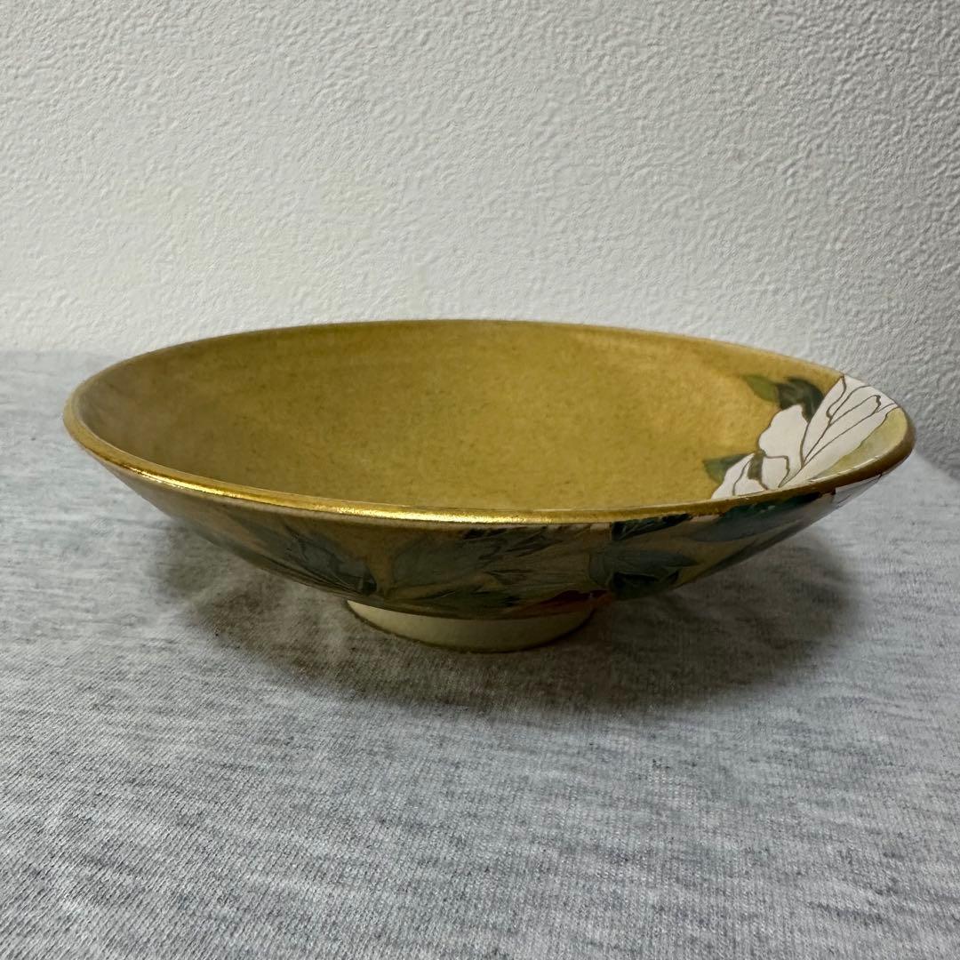 【美品】京焼 桑野睦子 抹茶茶碗コレクション 御所の花 7月 牡丹の花