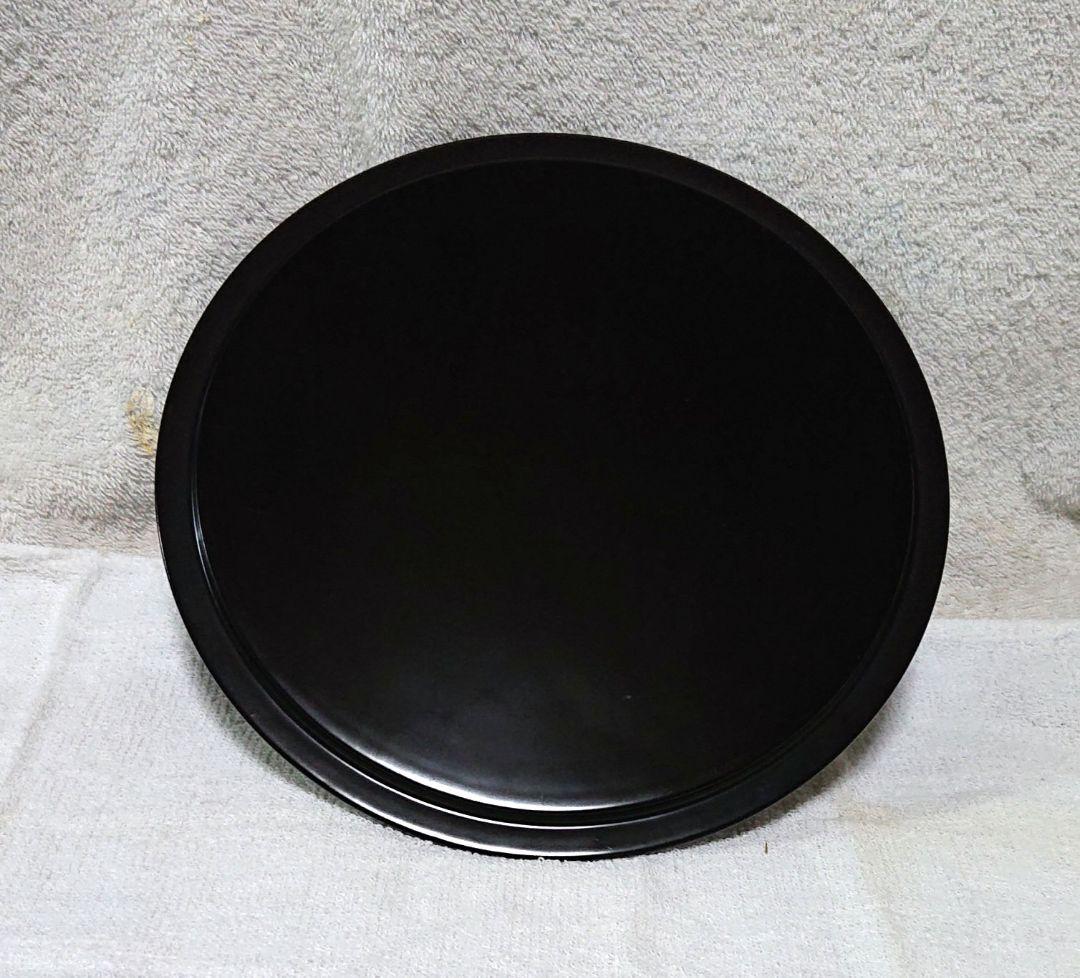 茶道具硝子の水指し黒い漆蓋付きA479