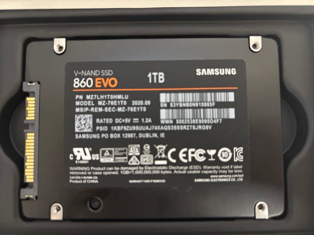 内蔵型SSD Samsung 870 EVO 1TB SSD