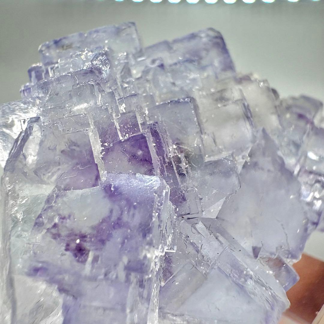 619 中国　ヤオガンシャン産　フローライト　古代都市結晶