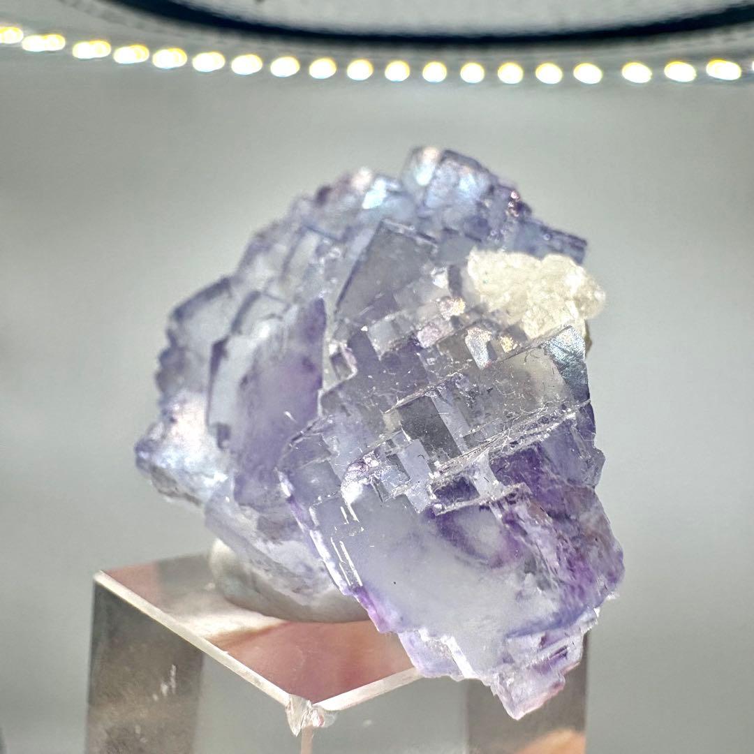 619 中国　ヤオガンシャン産　フローライト　古代都市結晶