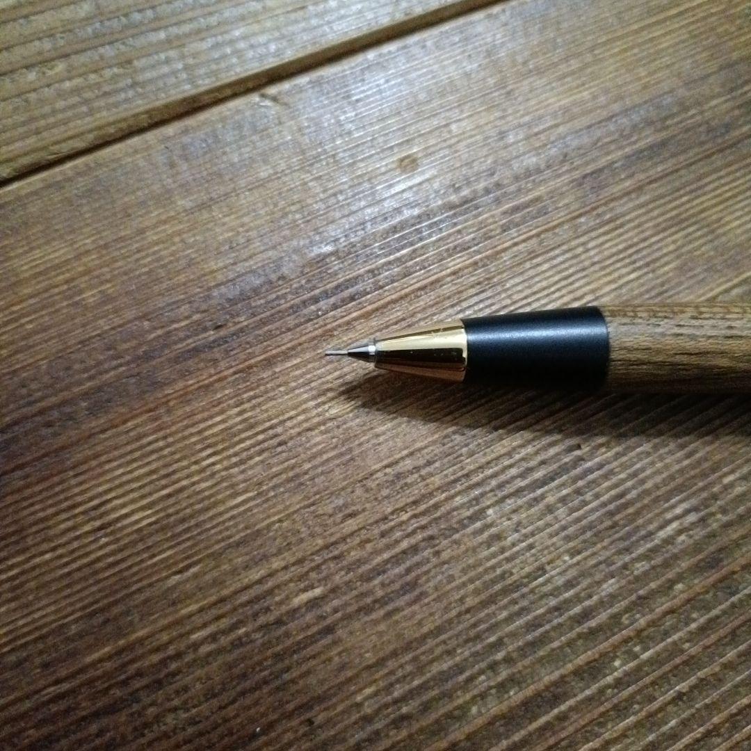 野原工芸　欅　シャープペンシル　旧型ゴールド