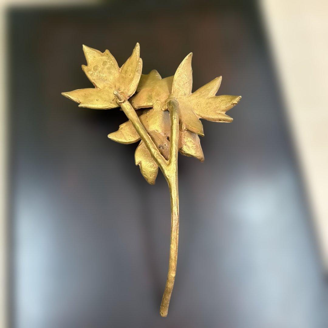 【中古】ぼたん獅子 唐獅子牡丹 置物 縁起物 補修あり 和風インテリア