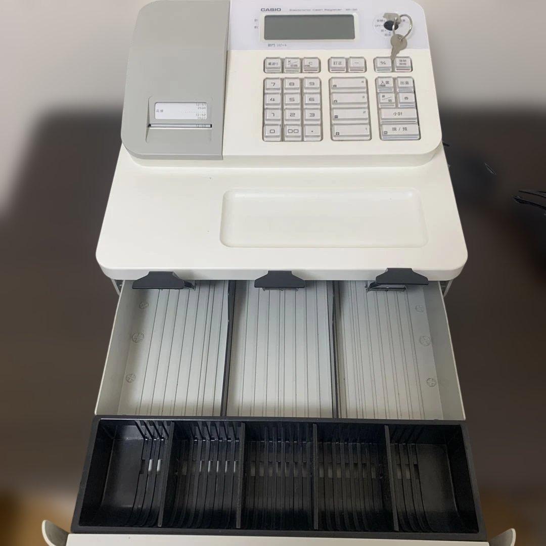 CASIO SE-G2-WE レジスター 白 動作品