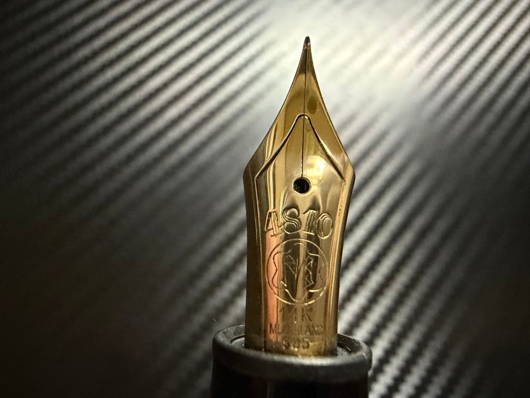 美品 モンブラン マイスターシュテュック 146 万年筆 14K 全金 EF