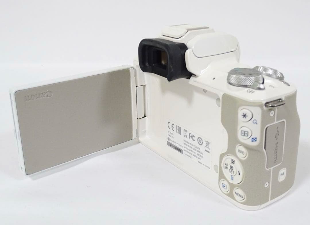 キャノン Canon EOS kiss M ホワイト ダブルズームレンズ