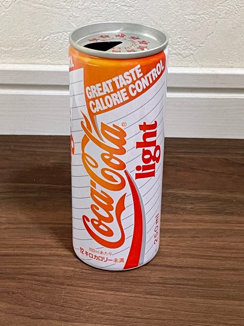 最終値下　入手困難品　コカコーラライト　空き缶　平成レトロ
