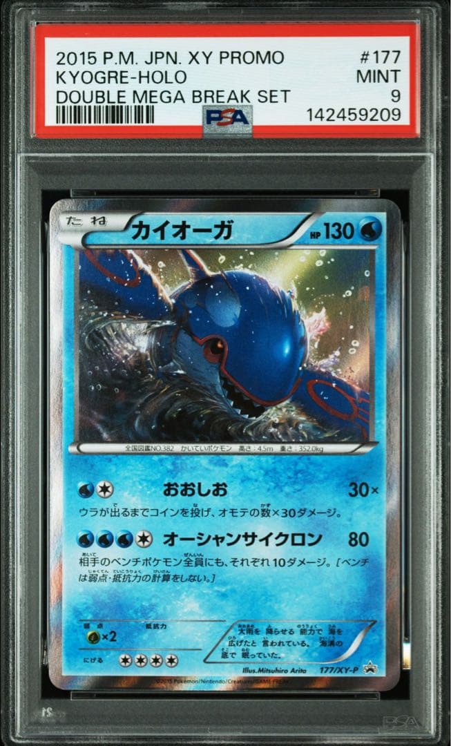 【連番】PSA8 グラードン/PSA9カイオーガ 【プロモ】