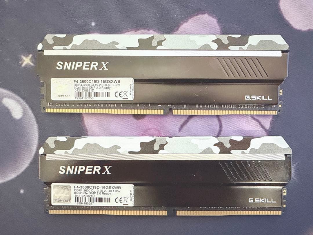 デスクトップメモリ G.SKILL SNIPERX DDR4 3600 16GB