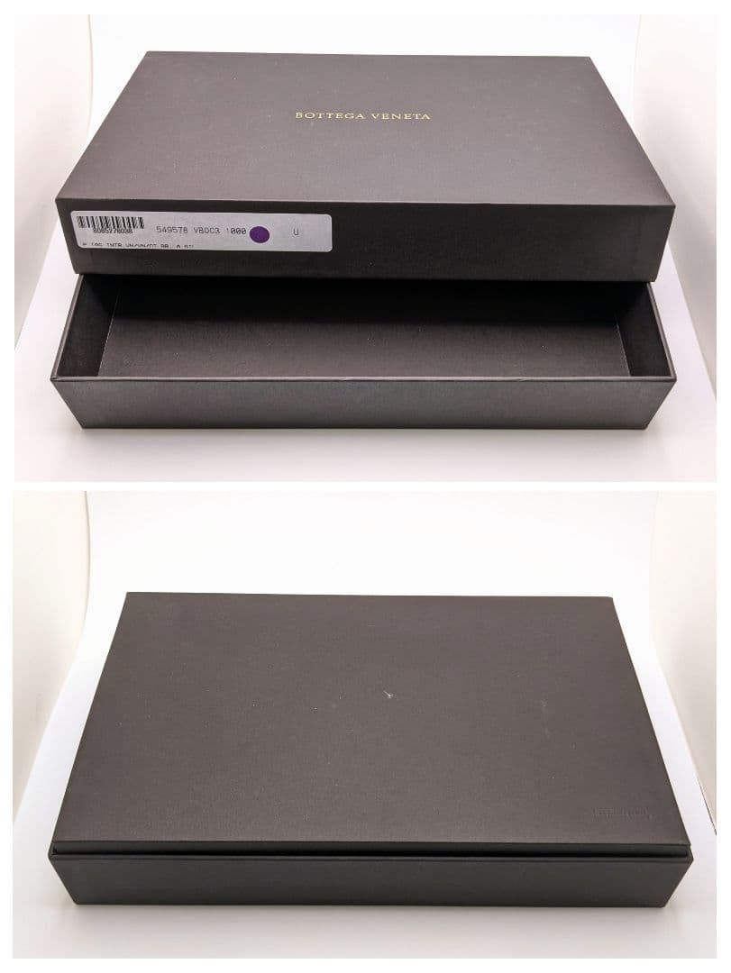 未使用品 ボッテガヴェネタ ラゲッジタグ ネームタグ イントレチャート ブラック