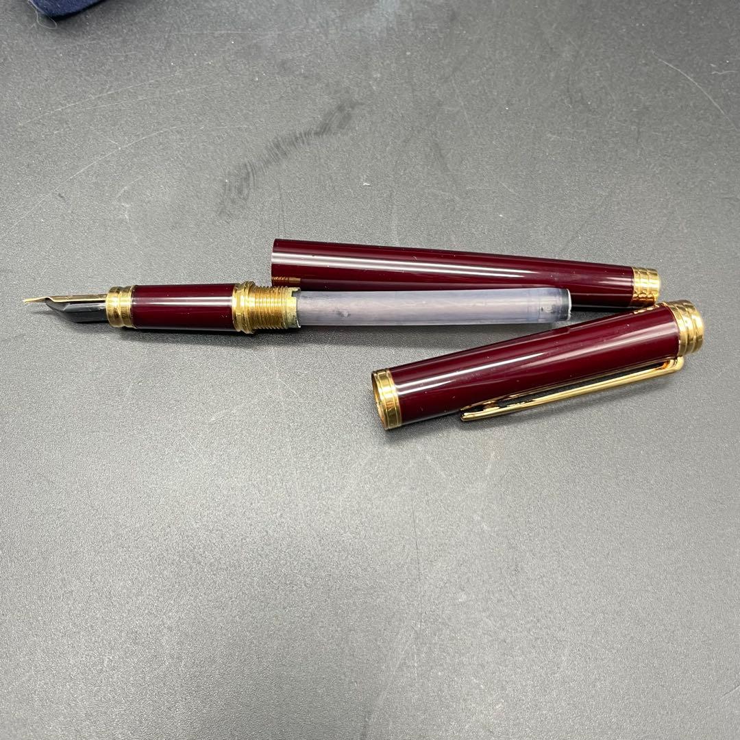 ・Waterman 18k Ideal 万年筆 ボールペン ケース付き
