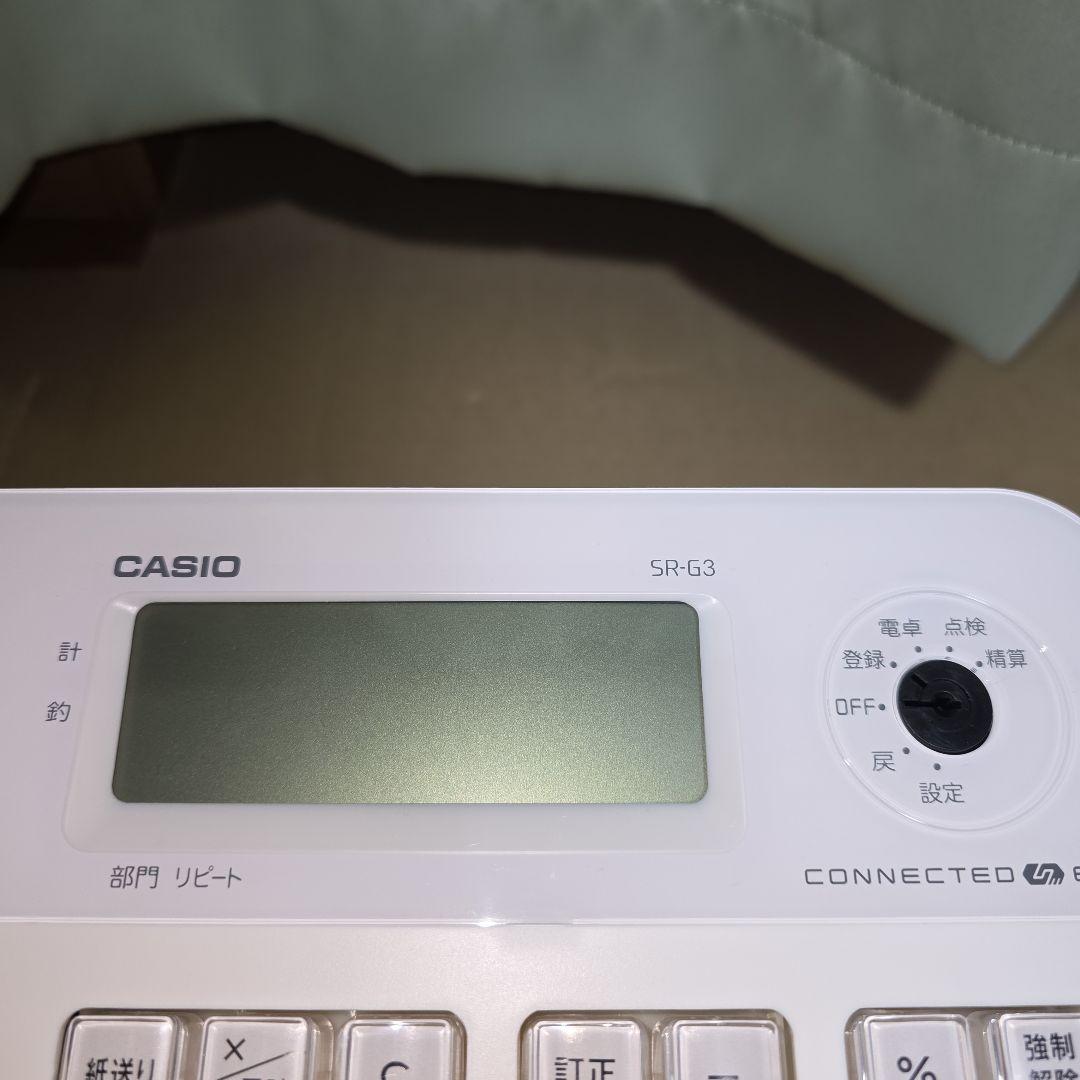 SR-G3-EX-WE ほぼ新品 CASIO(カシオ) 電子レジスター ホワイト