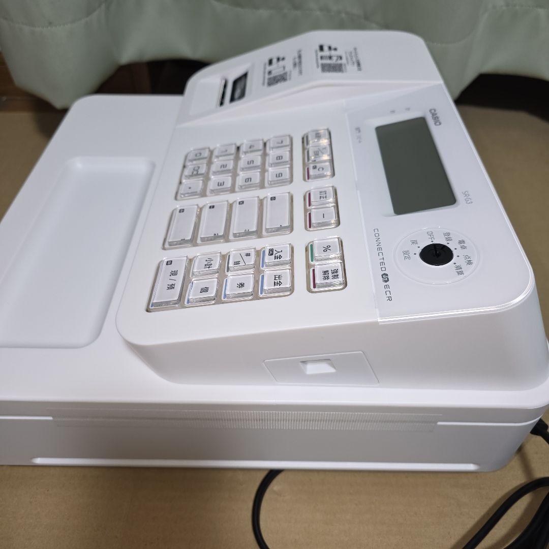 SR-G3-EX-WE ほぼ新品 CASIO(カシオ) 電子レジスター ホワイト