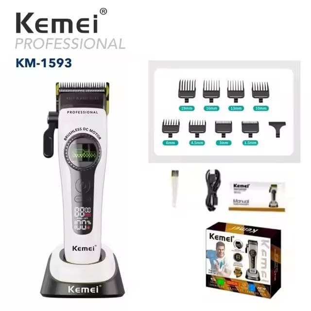 Kemei KM-1593 プロ用コードレスバリカン　１台