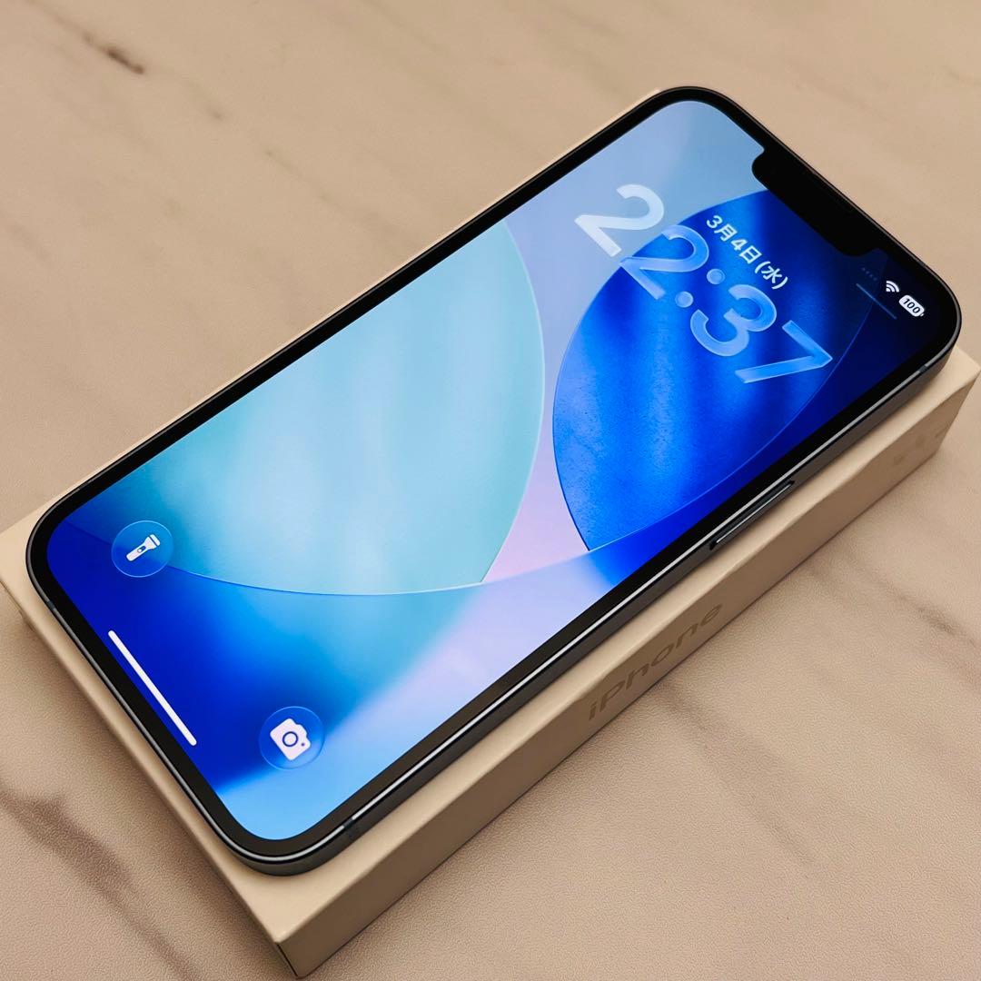 【極美品☆】iPhone14 本体 Blue 128GB SIMフリー