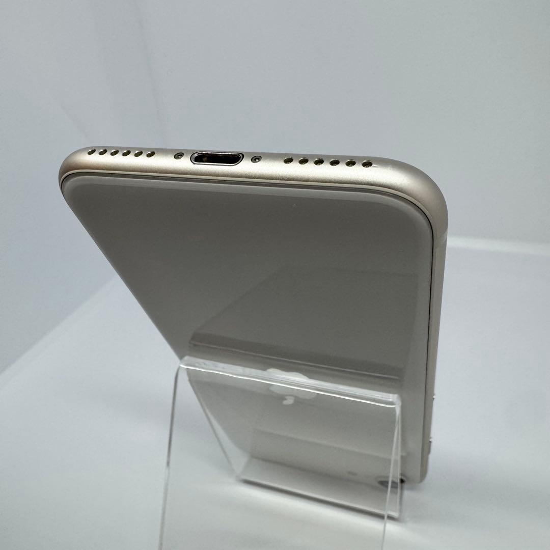 【良品】iPhone SE3 128GB WHITE大容量新品バッテリー100%