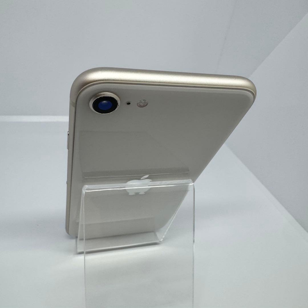 【良品】iPhone SE3 128GB WHITE大容量新品バッテリー100%