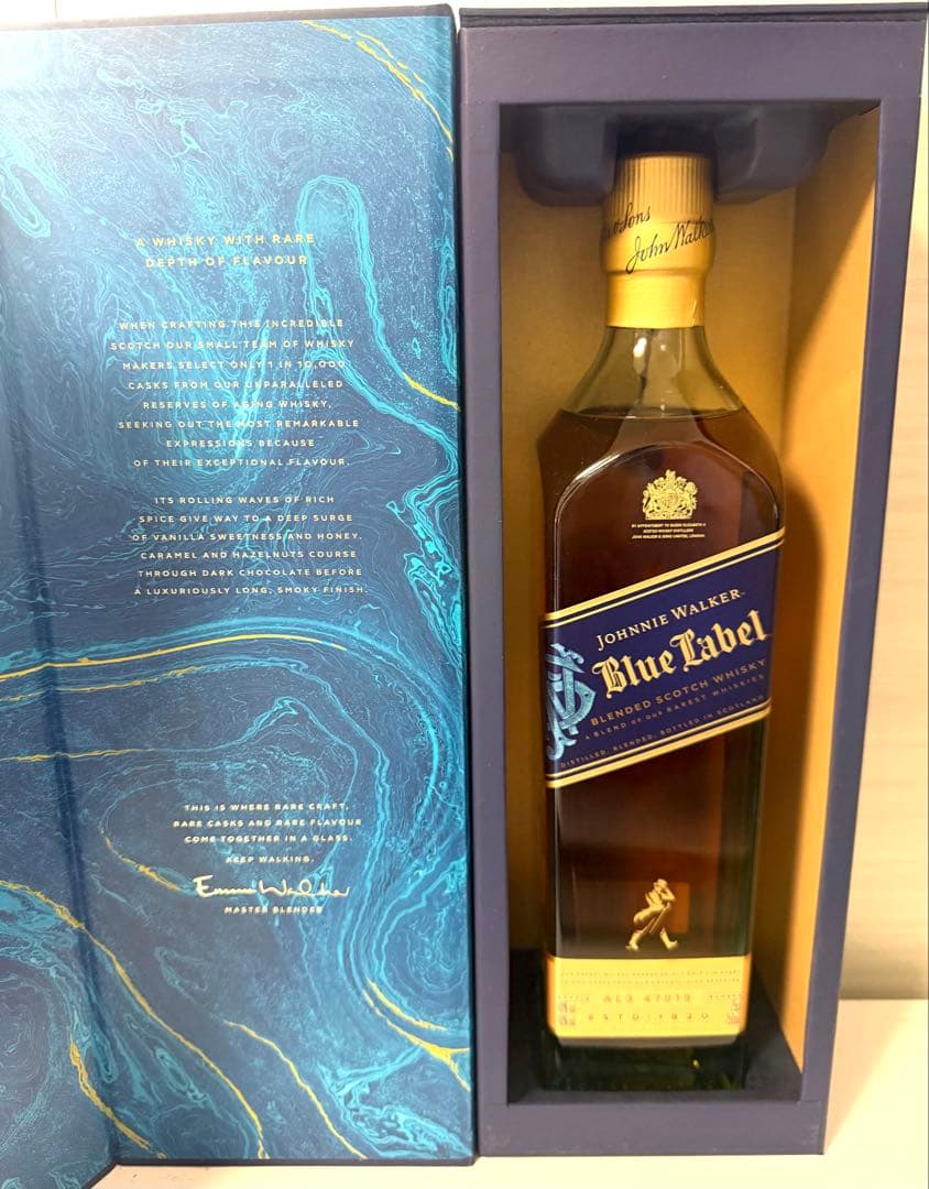 【箱付未開栓】JohnnieWalker BlueLabel 750ml 限定版