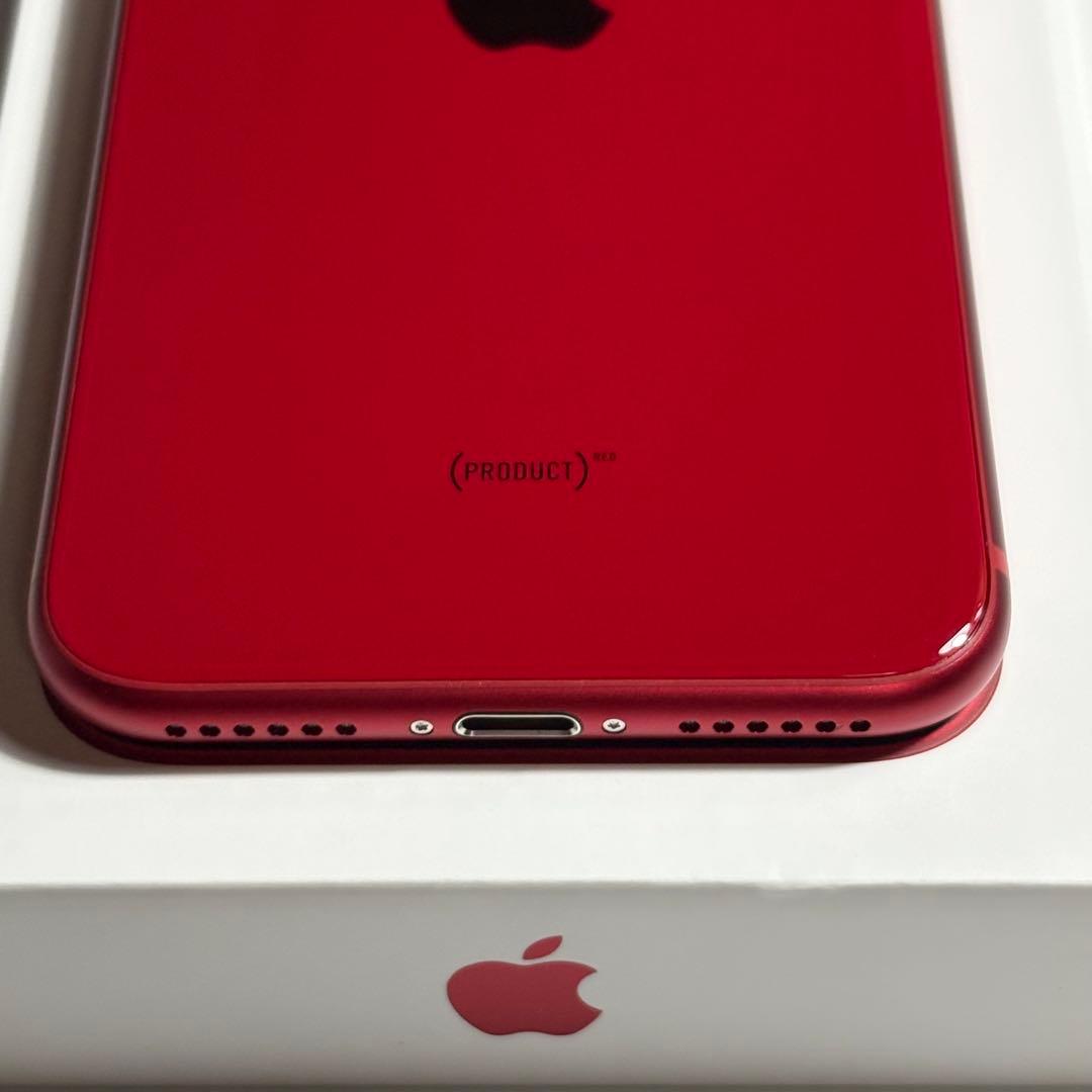 【極美品】iPhone SE 第3世代 64GB レッド バッテリー純正新品