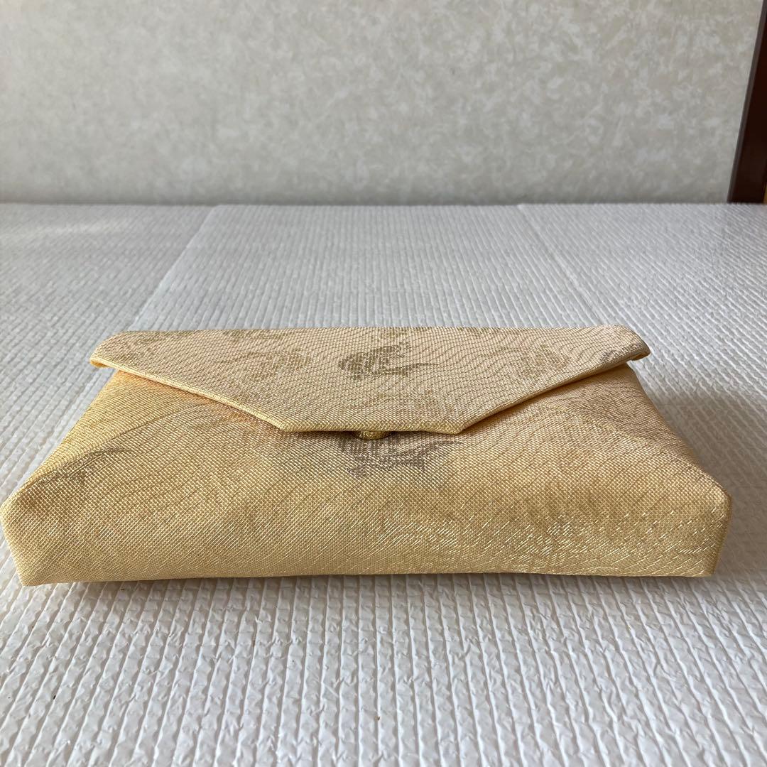 TS71 西陣織 荒磯 吉祥紋 名物裂 数寄屋袋 茶道具 小物入れ 和装バッグ