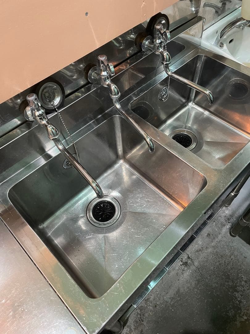 業務用 2槽シンク W900×D450×H800 ステンレス 厨房 飲食店