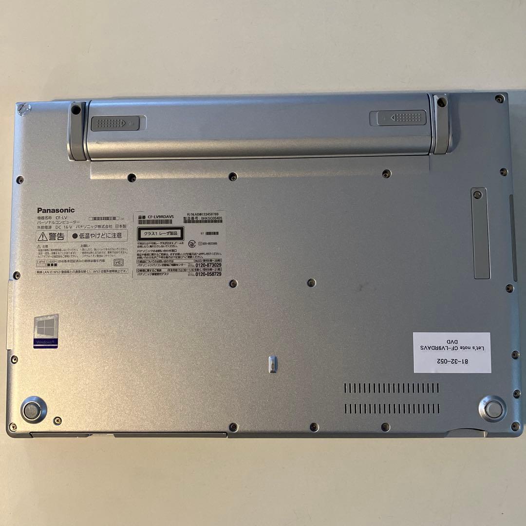 Windowsノート本体 Panasonic Let's note CF-LV9RDAV6