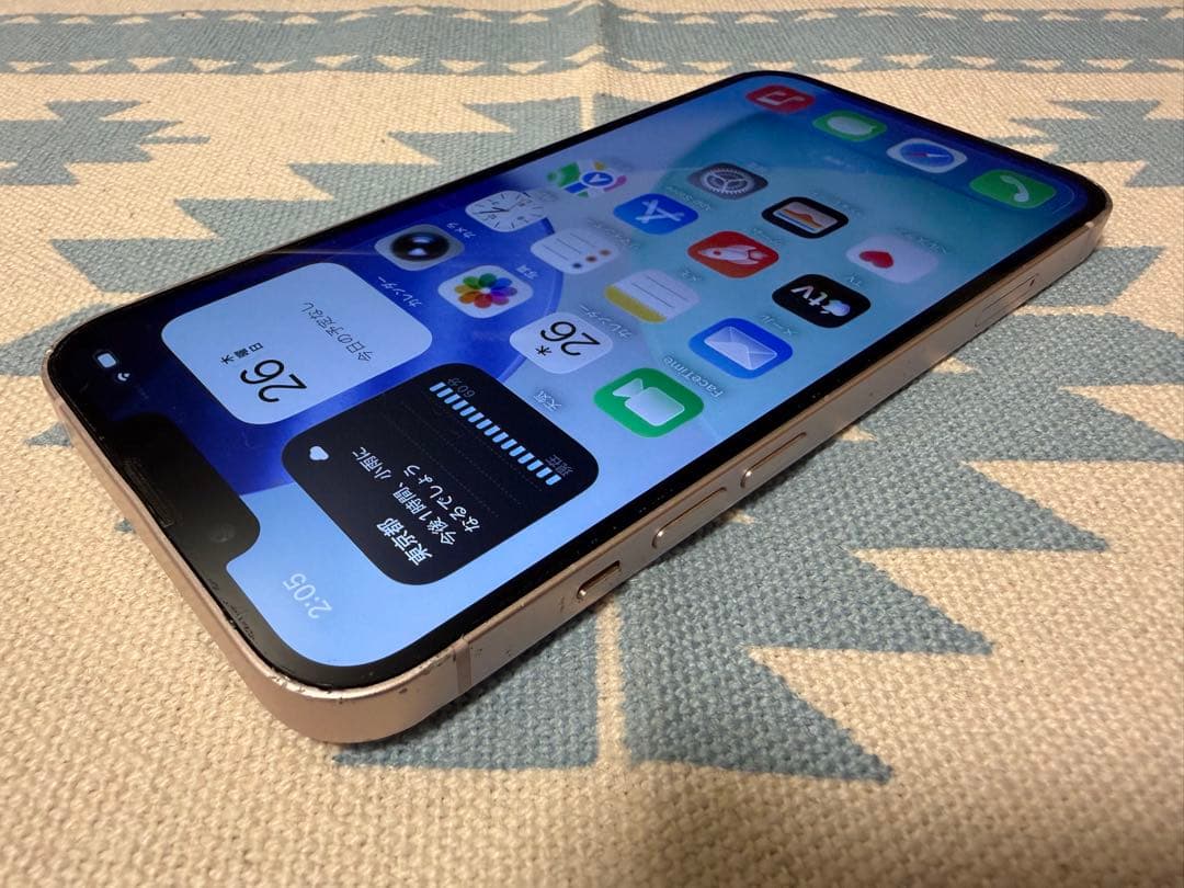 iPhone13 512GB 本体 バッテリー容量84% 最新iOS26搭載