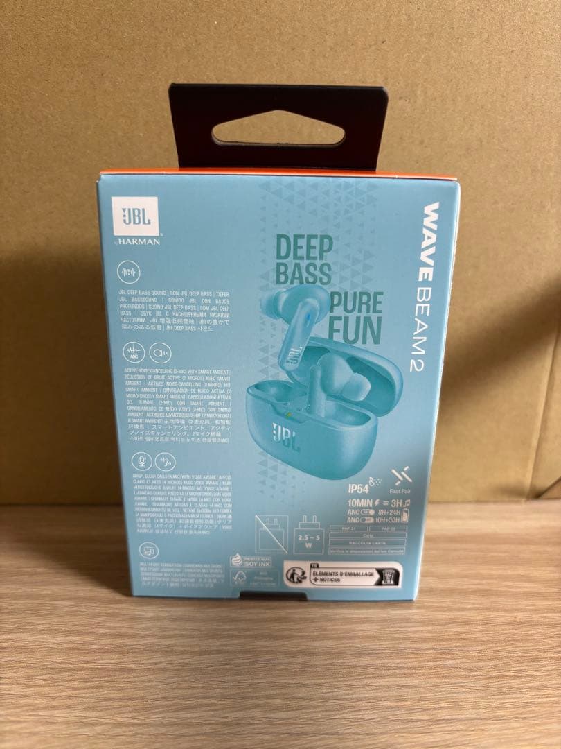 【新品】JBL WAVE BEAM 2 ワイヤレスイヤホン 公式限定カラーブルー