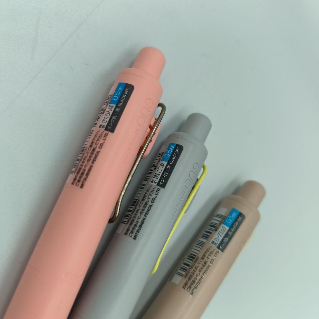 三菱鉛筆　ユニボールワンP 　マリアージュカラー ほか3本セット