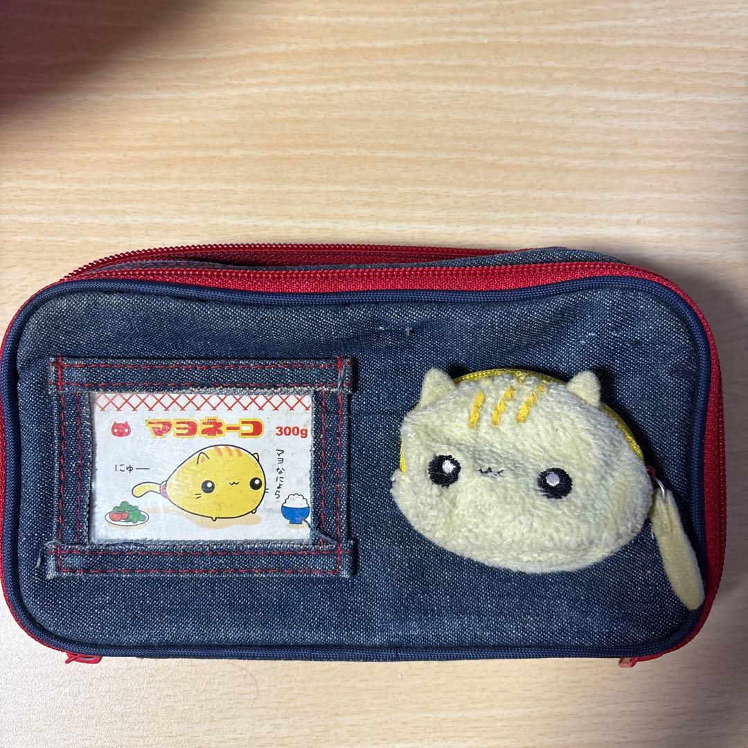 マヨネーズ 猫キャラクター 筆箱 セット　マヨネーコ