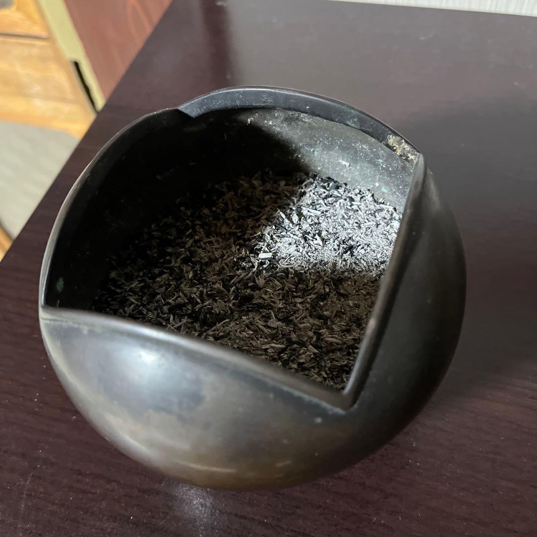 茶道具 煙草盆 銅製火入 灰吹 キセル置き