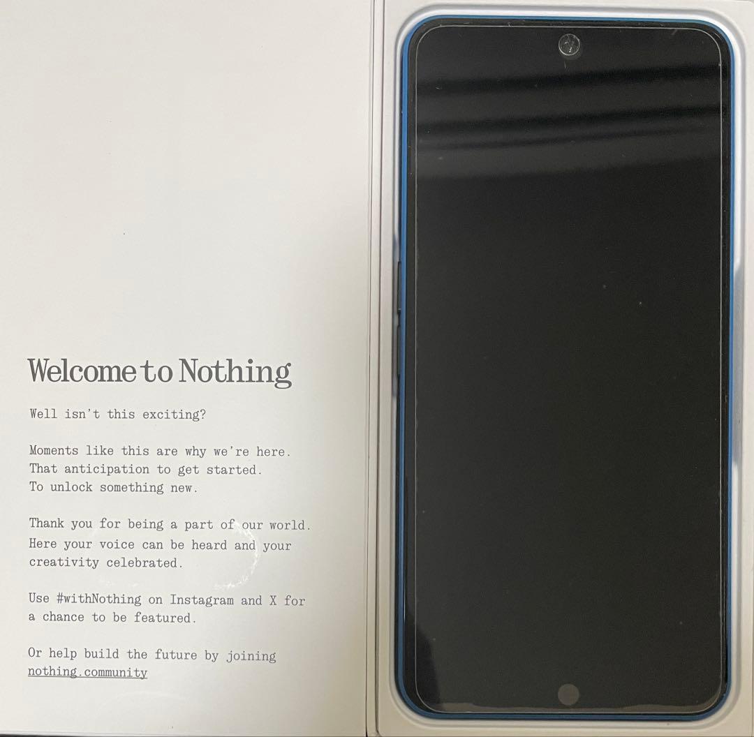 Nothing Phone (1) クリアブルー 本体