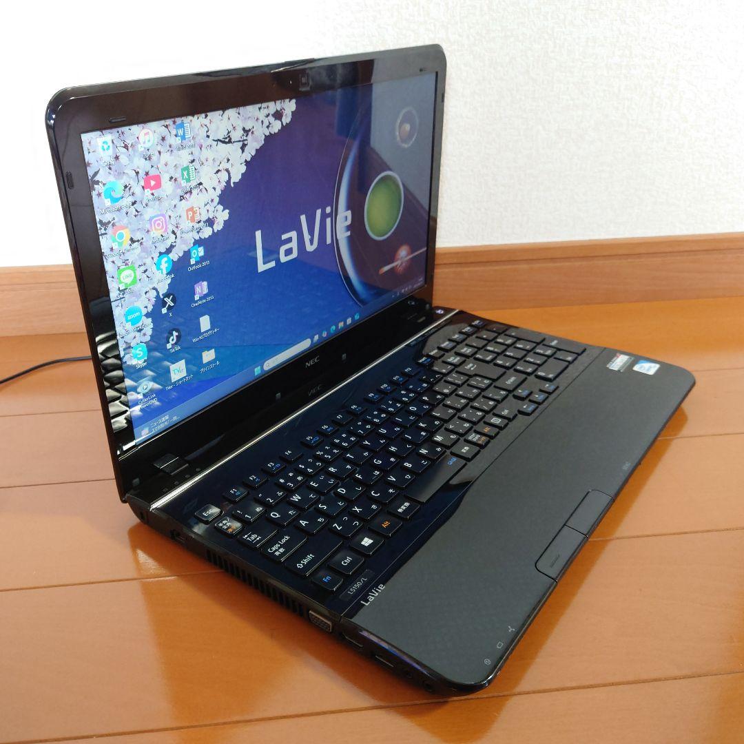 設定済❤NEC　LAVIE　LS150/L❤ブラック❤Win11❤無線マウス付き
