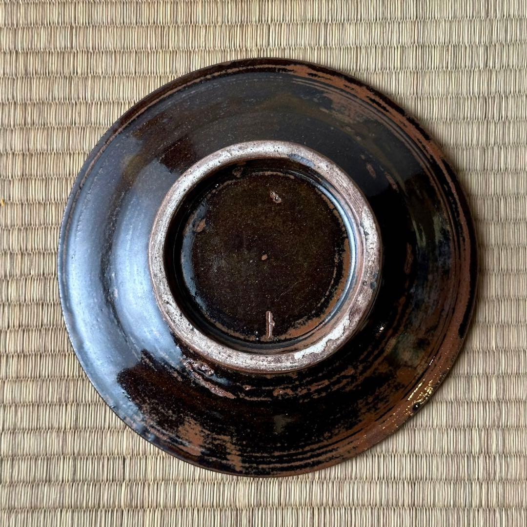 壺屋焼 金城敏男 作【魚文 深皿】直径18cm やちむん 琉球 民藝 金城次郎